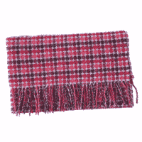 WildWoolPic I Bronte Lambswool Red Spot Scarf