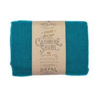 WildWoolPic I fairtrade cashmere shawl teal e1607601563318