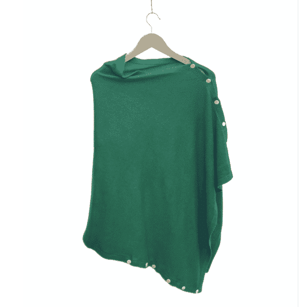 WildWoolPics I cashmere poncho emerald green