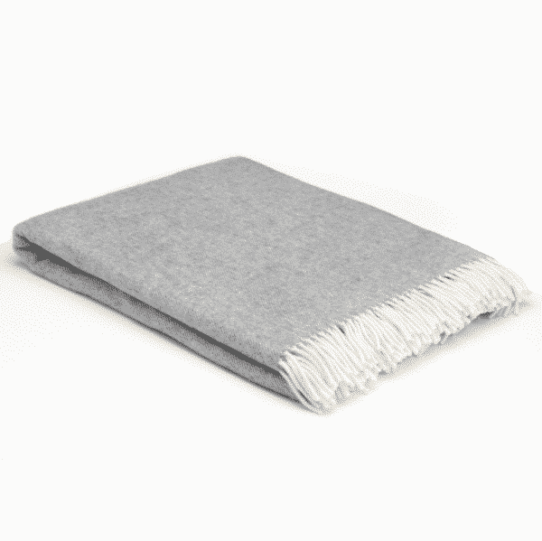 mcnutt grey herringbone throw