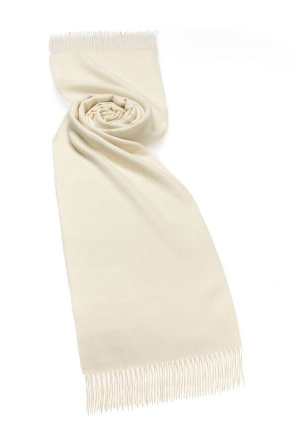 SALP 5100 Alpaca Wide 60cm Scarf Cream