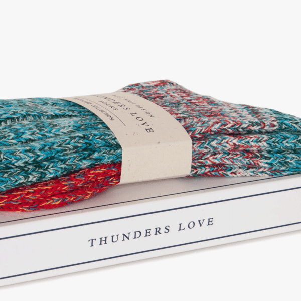 WildWoolPic-Thunders-love-recycled-socks-helen-red-love-box