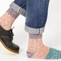 Purple & Blue Recycled Cotton Socks (Large)