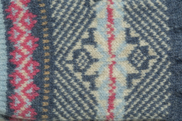 Navy Fairisle Close up Glove
