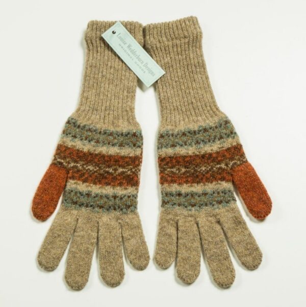 Shetland Wool Womens Gloves