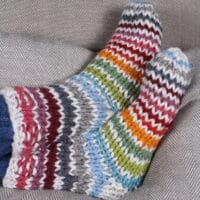 Woollen sofa socks