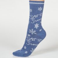 Let it snow bamboo sock