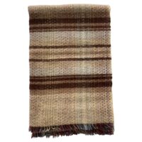 Recycled pure wool picnic blanket throw 1