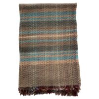 Recycled pure wool picnic blanket throw 2