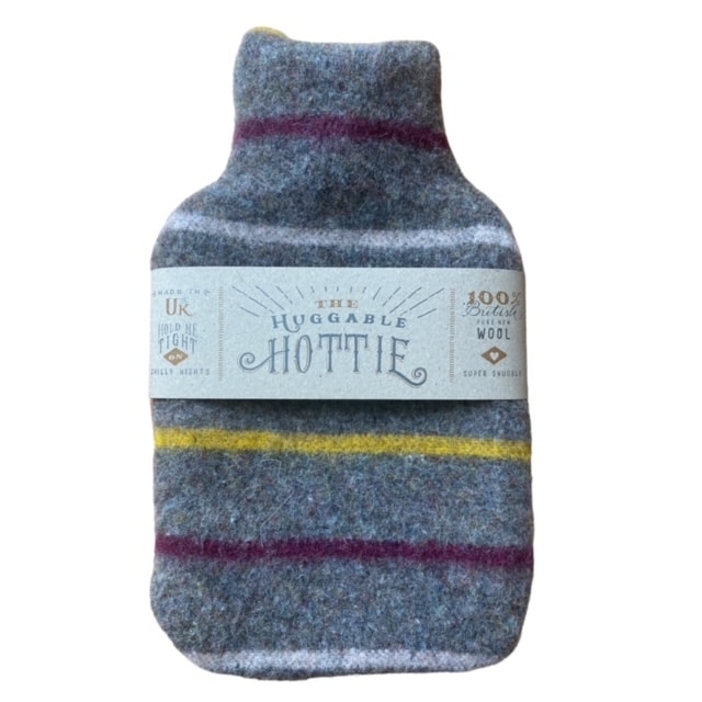 Recycled wool hot water bottles