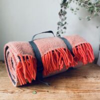 Picnic blanket pure wool 3