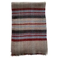 Recycled pure wool picnic blanket throw 3