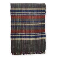 Recycled pure wool throw