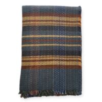 Recycled pure wool throw 1