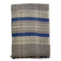 Recycled pure wool throw rug