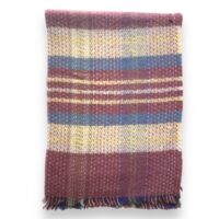 Recycled rug throw pure wool 1