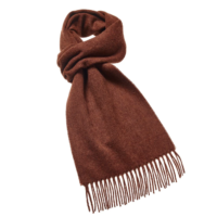 Dark rust lambswool merino scarf