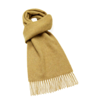 Plain gold bronte merinos scarf