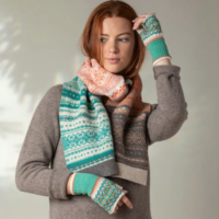 Alloa Faiisle scarf Eribe merino Elder
