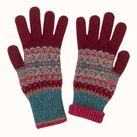 Velvet merino wool glove