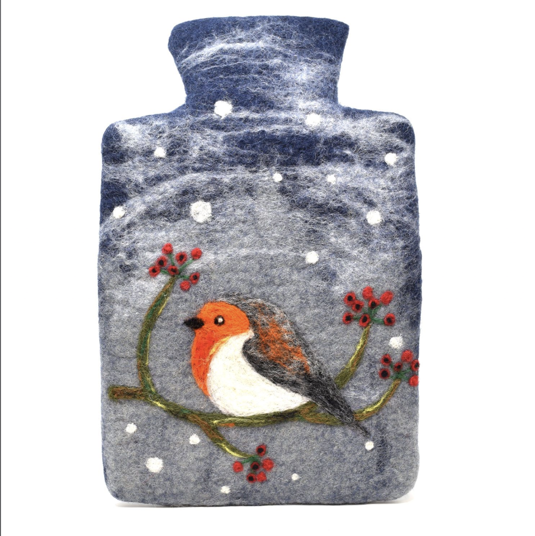 Robin hot water bottle