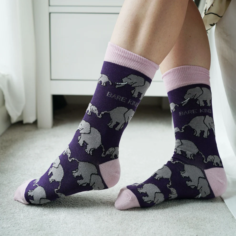 elephant-bamboo -sock