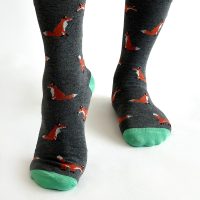 Oriel Fox Stripe Bamboo Socks (Men's)