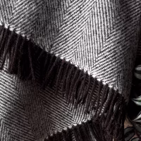 Chocolate Vanilla Pure Wool Throw