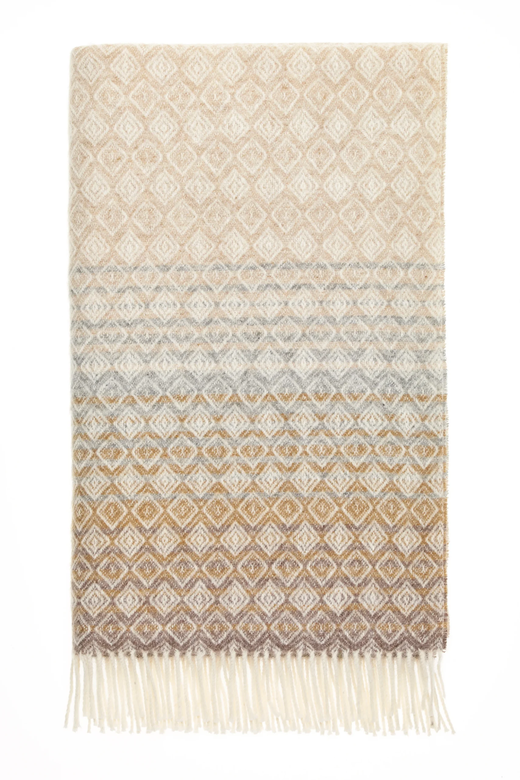 Ombre Diamond British wool Throw Ombre Diamond British wool Throw