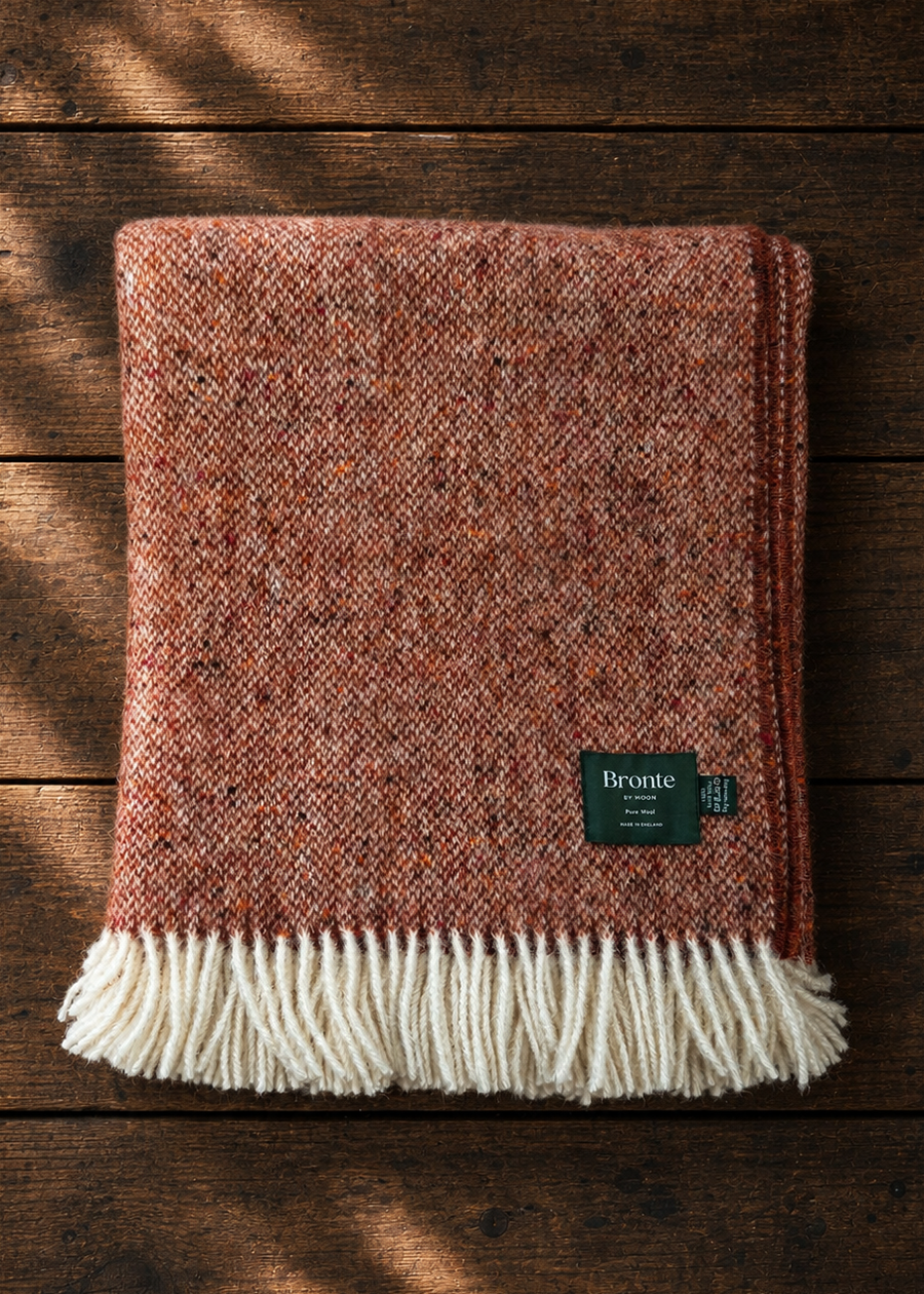 bronte-tweedy-terracotta pure-wool-throw-ww bronte-tweedy-terracotta pure-wool-throw-ww