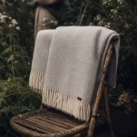 Grey Beehive Pure Wool Throw
