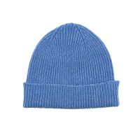 Clyde Fisherman Merino Beanie, Ocean Blue