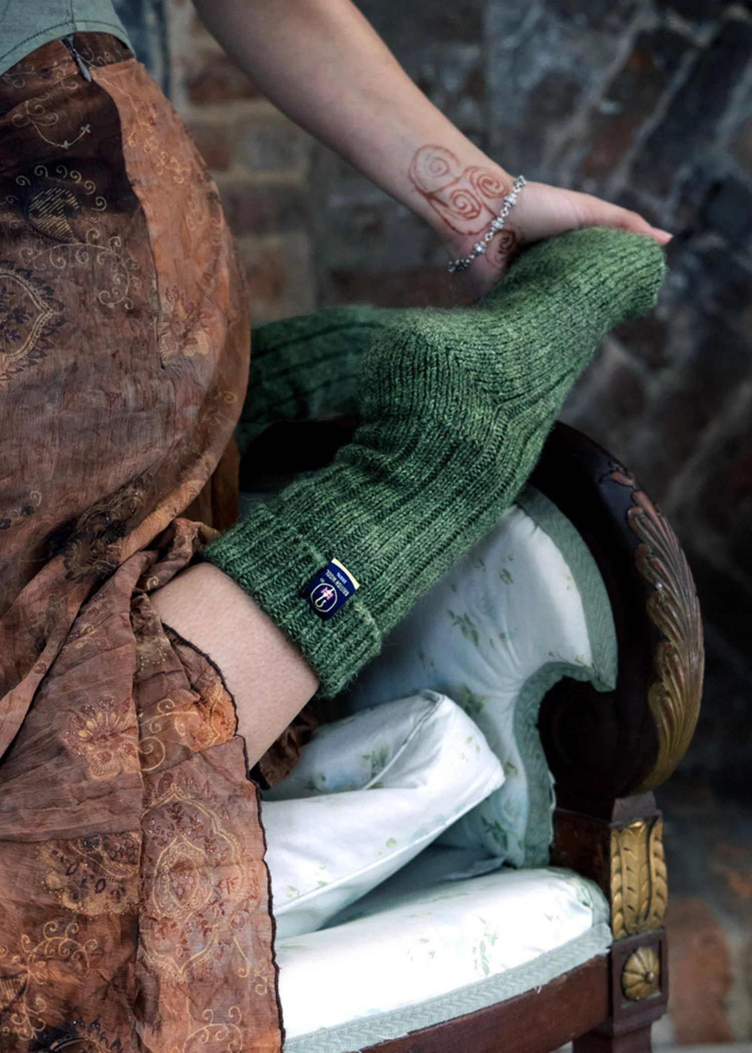 Green Wool Socks Green Wool Socks
