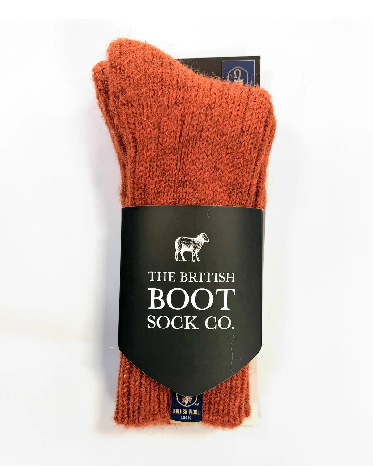 Orange wool socks