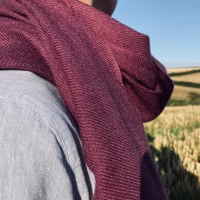 Plum Fairtrade Cashmere Shawl