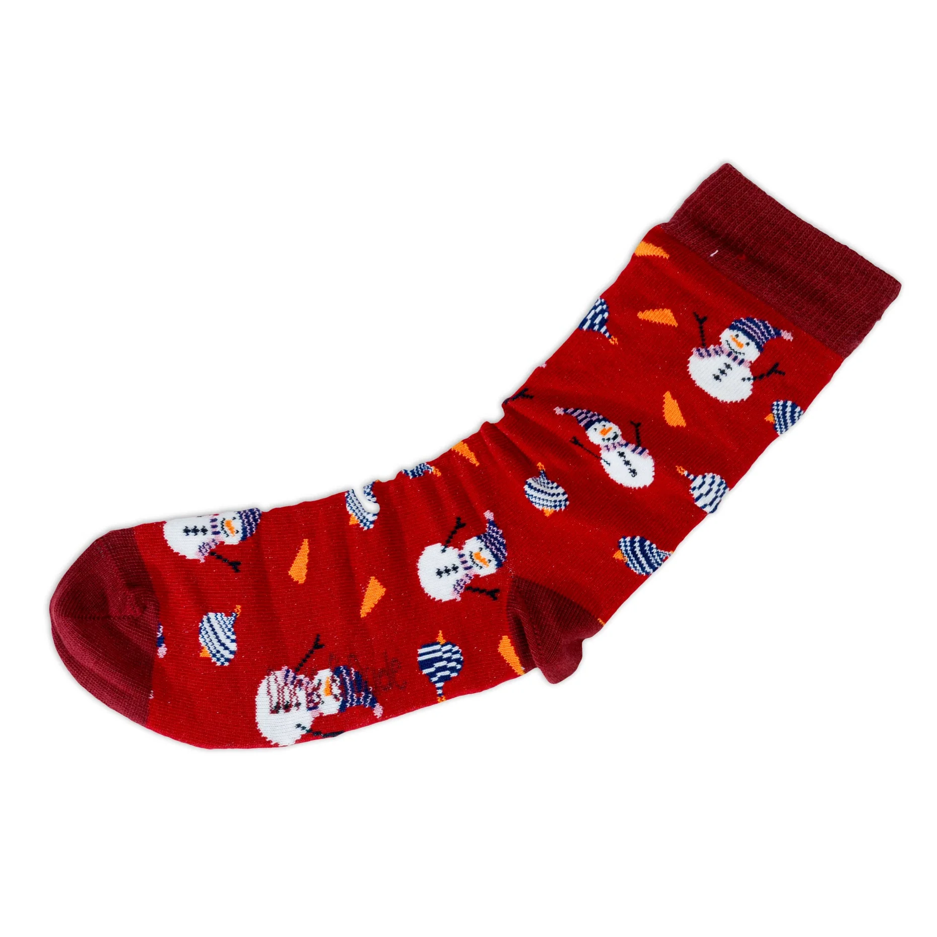 Red Snowman Bamboo Socks Red Snowman Bamboo Socks
