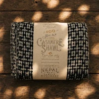 Cross Hatch Fairtrade Cashmere Shawl