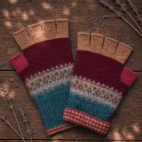 Alloa Fingerless Glove, Velvet
