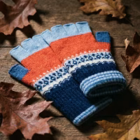 Alloa Fingerless Glove, Blue Bella