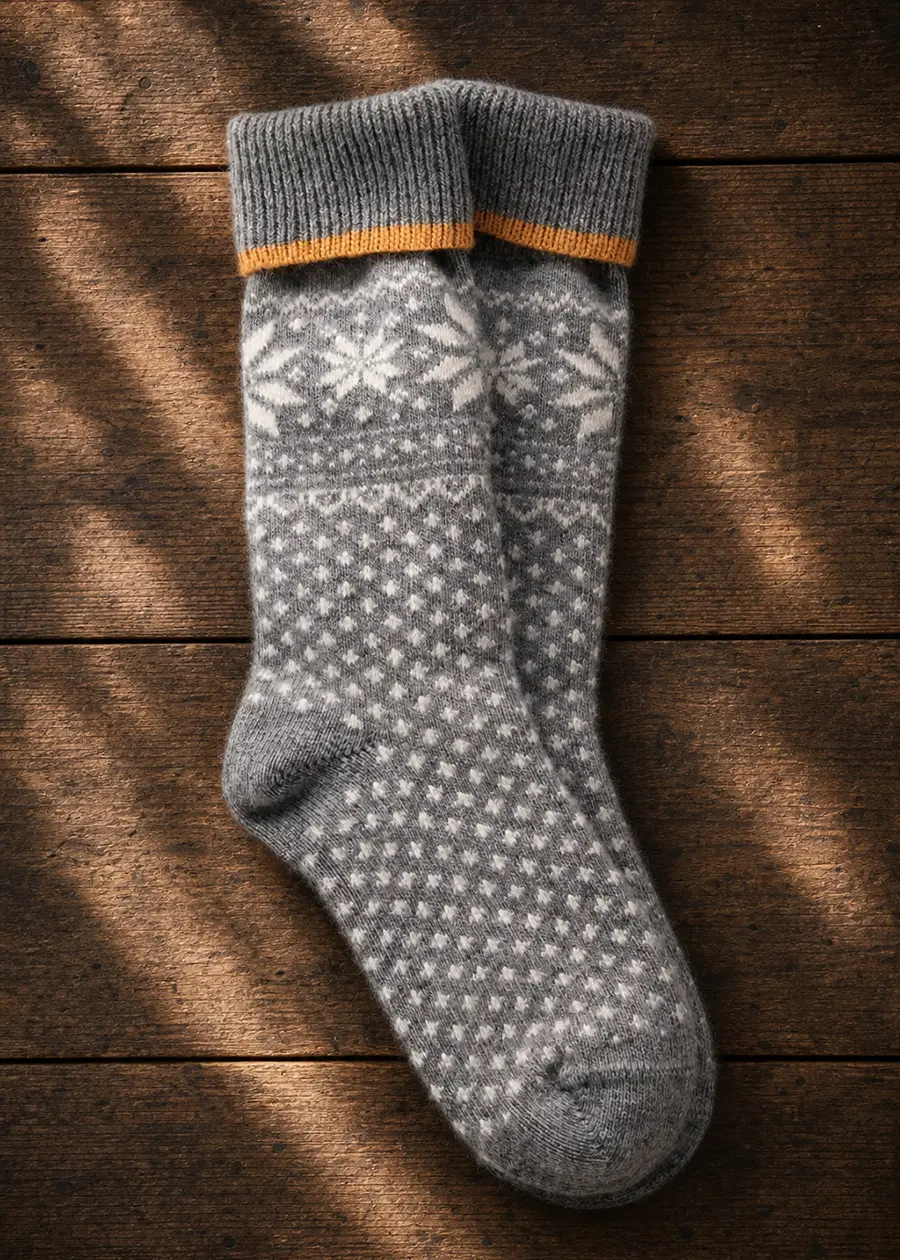 nordic-design-grey-lambswool-sock-ww nordic-design-grey-lambswool-sock-ww