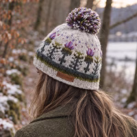 Fairtrade Pure Wool Thistle Bobble Beanie