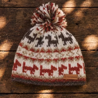 Fairtrade Pure Wool Walking the Dog Bobble Hat