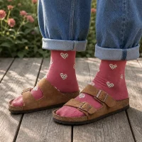 Blush Heart Bamboo Socks (Women's)