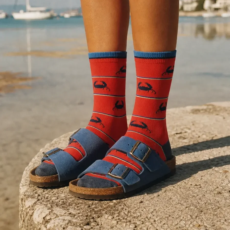 womens-red-crab-bamboo-sock-ww womens-red-crab-bamboo-sock-ww